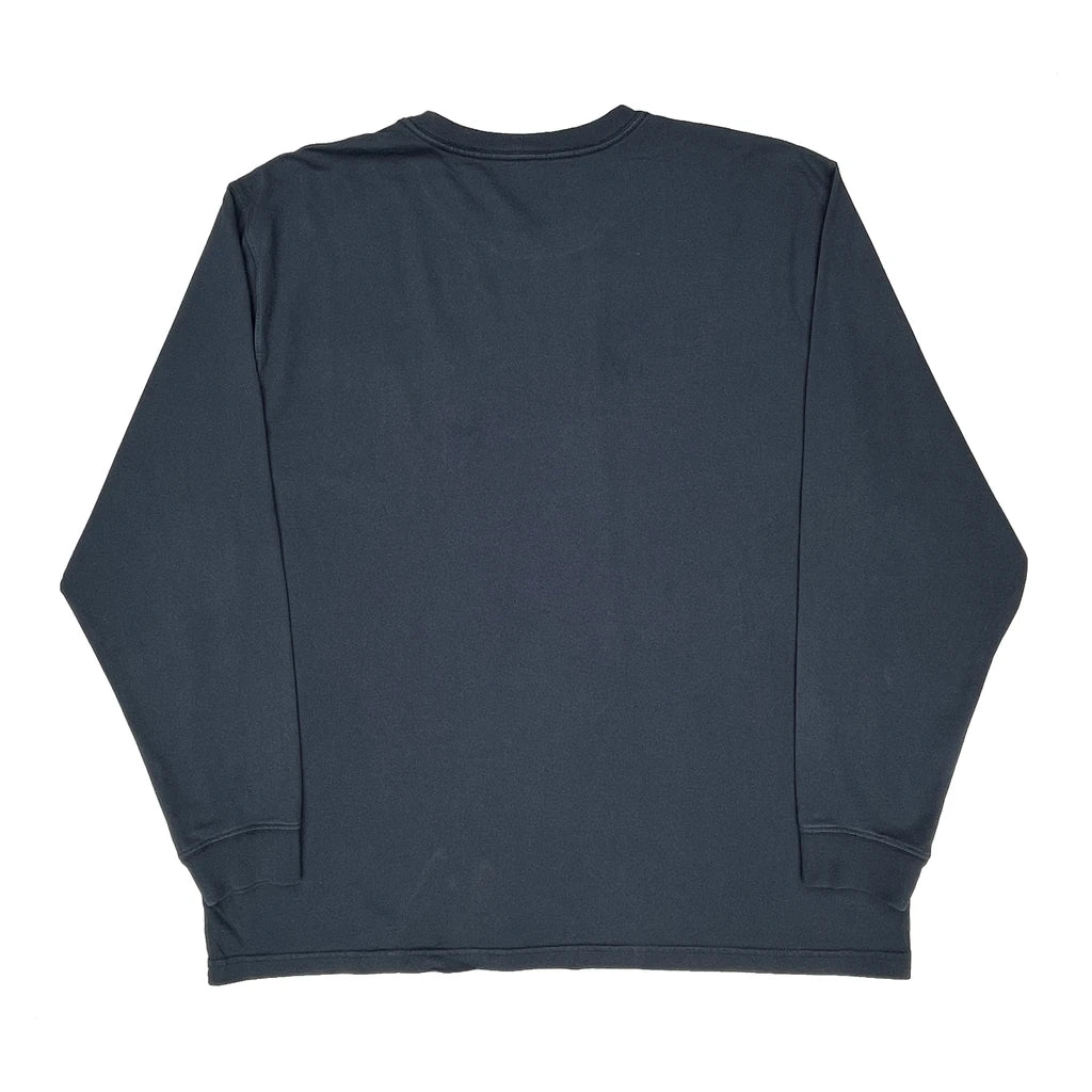 Carhartt Long Sleeve T-Shirt - XL Blue Cotton - Image 2