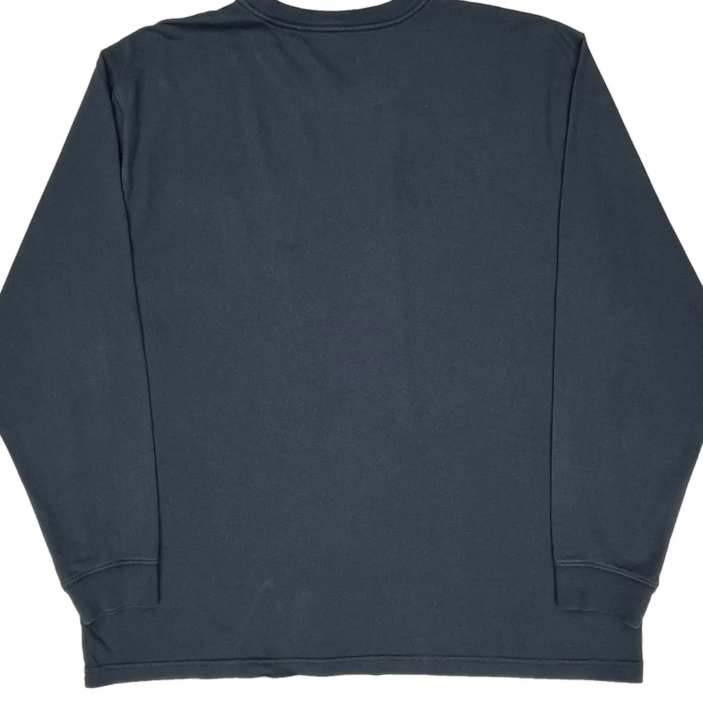 Carhartt Long Sleeve T-Shirt - XL Blue Cotton - Image 7
