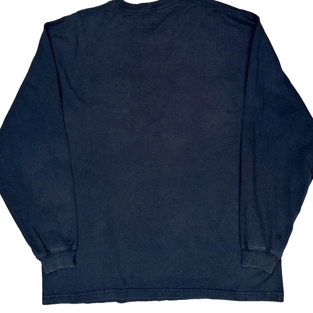 Carhartt Long Sleeve T-Shirt - XL Blue Cotton - Image 7