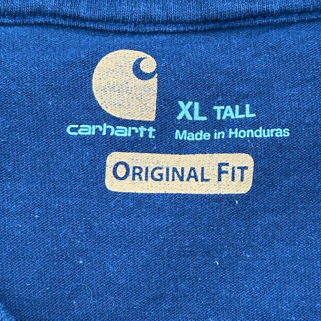 Carhartt Long Sleeve T-Shirt - XL Blue Cotton - Image 3