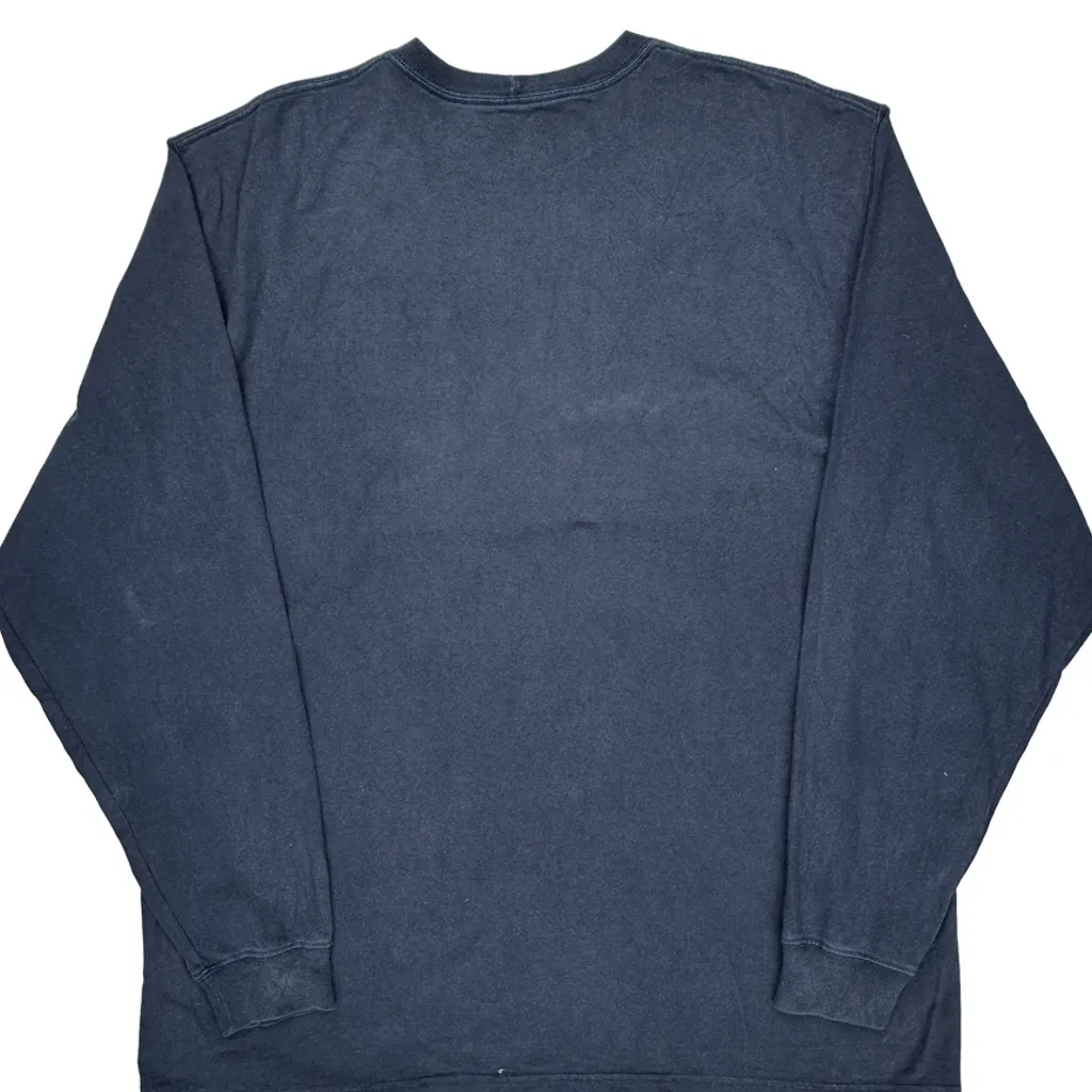 Carhartt Long Sleeve T-Shirt - XL Blue Cotton - Image 7