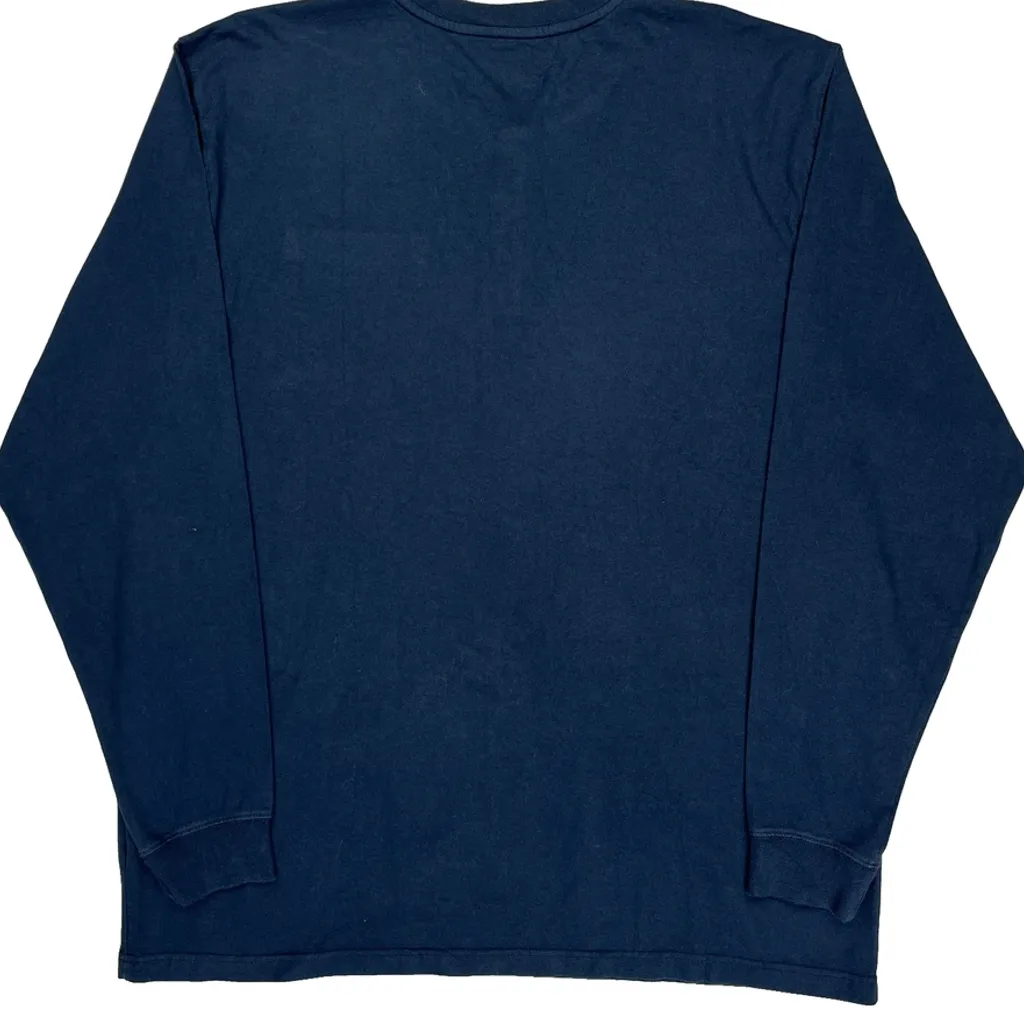 Carhartt Tall Long Sleeve T-Shirt - XL Blue Cotton - Image 6