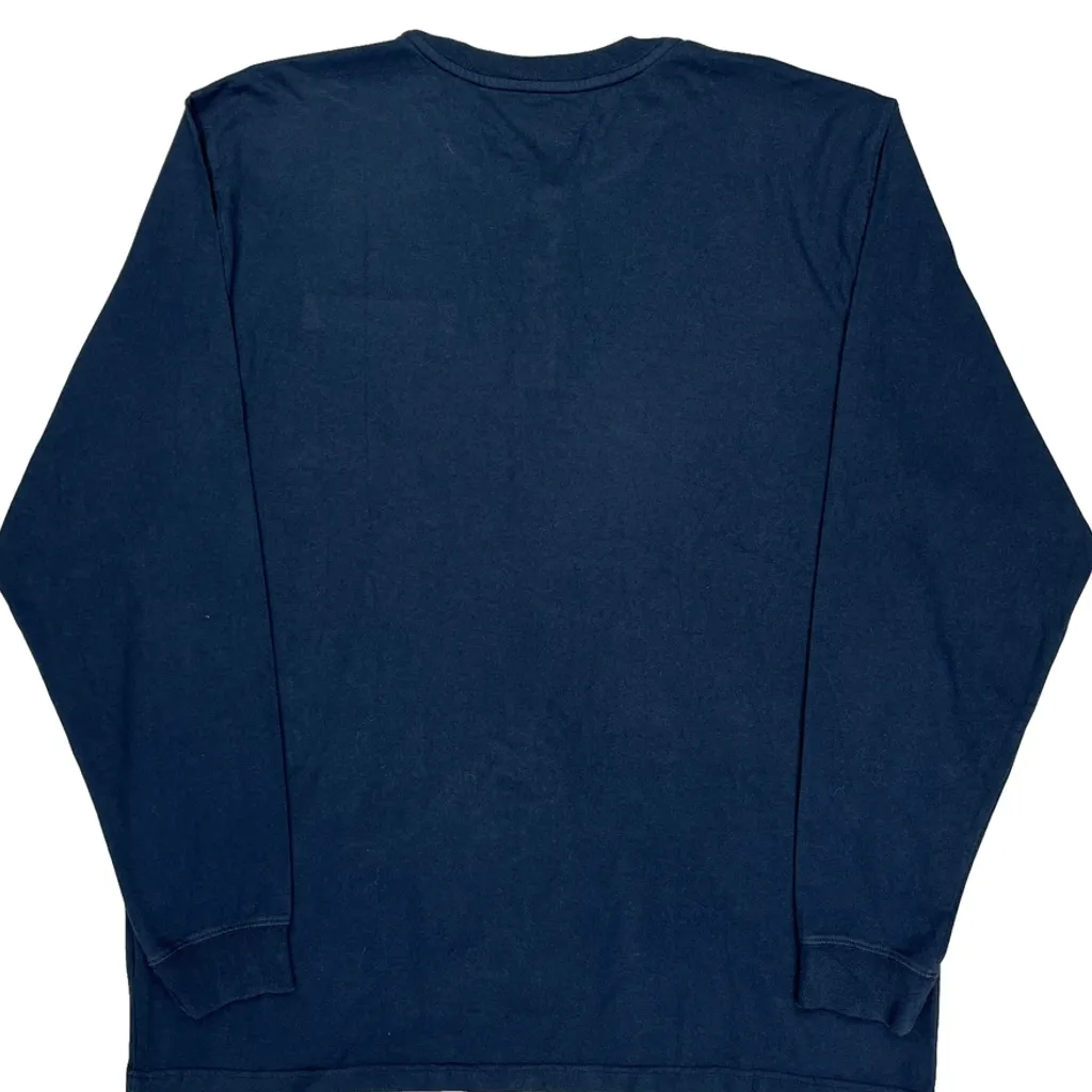 Carhartt Tall Long Sleeve T-Shirt - XL Blue Cotton - Image 7