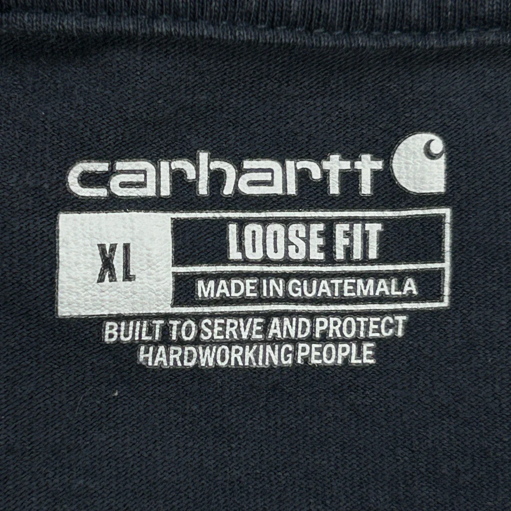 Carhartt Long Sleeve T-Shirt - XL Blue Cotton - Image 3