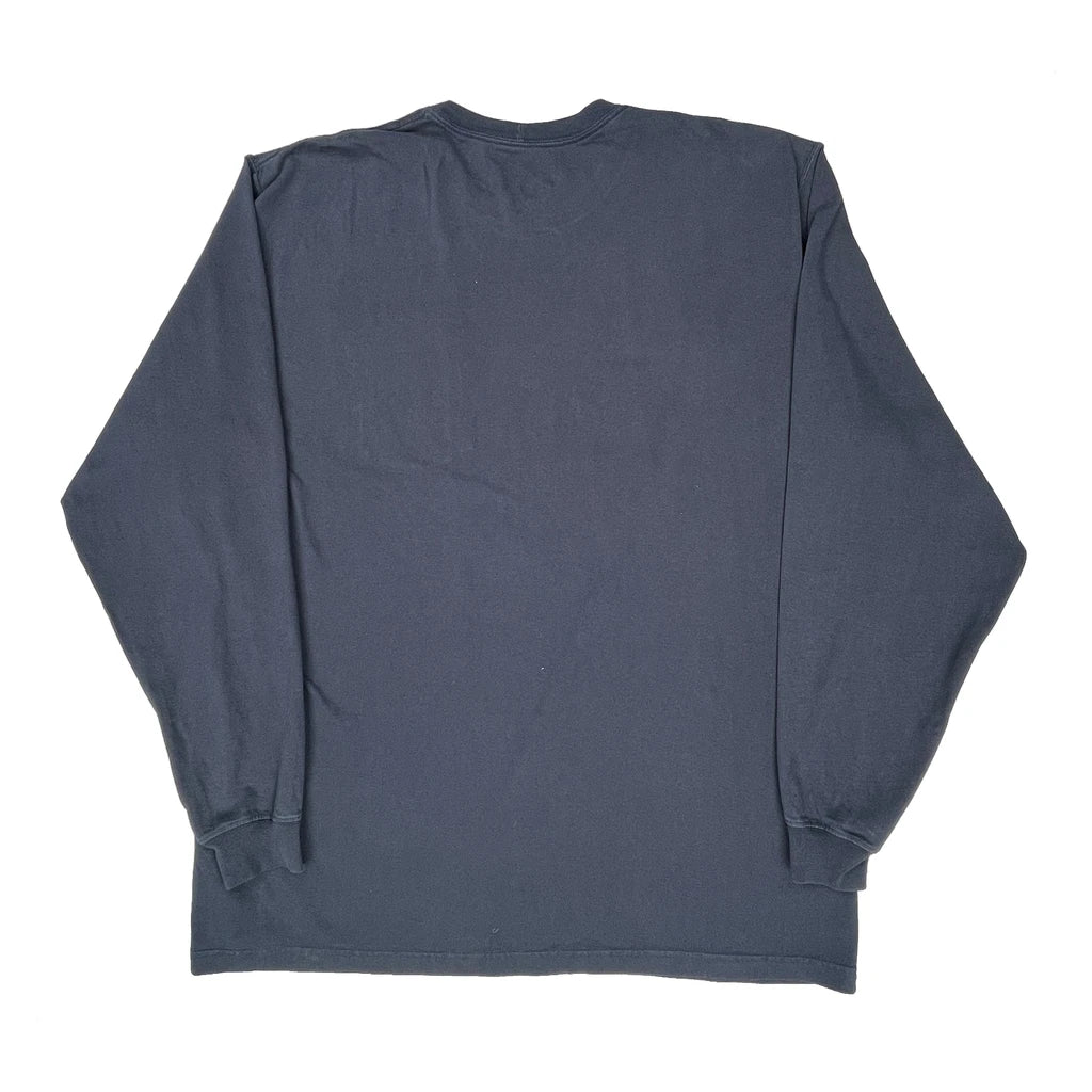 Carhartt Tall Long Sleeve T-Shirt - 2XL Blue Cotton - Image 2