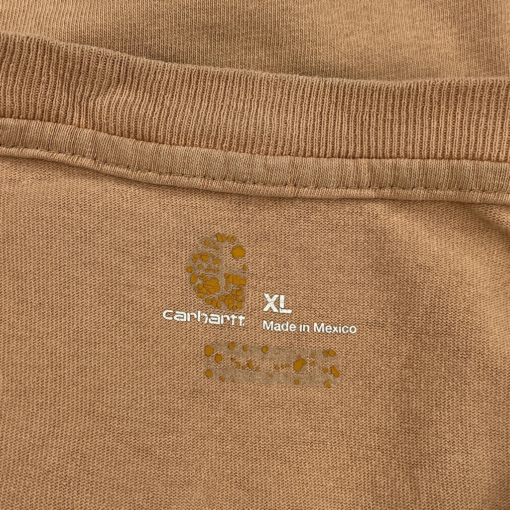 Carhartt Long Sleeve T-Shirt - XL Brown Cotton - Image 3