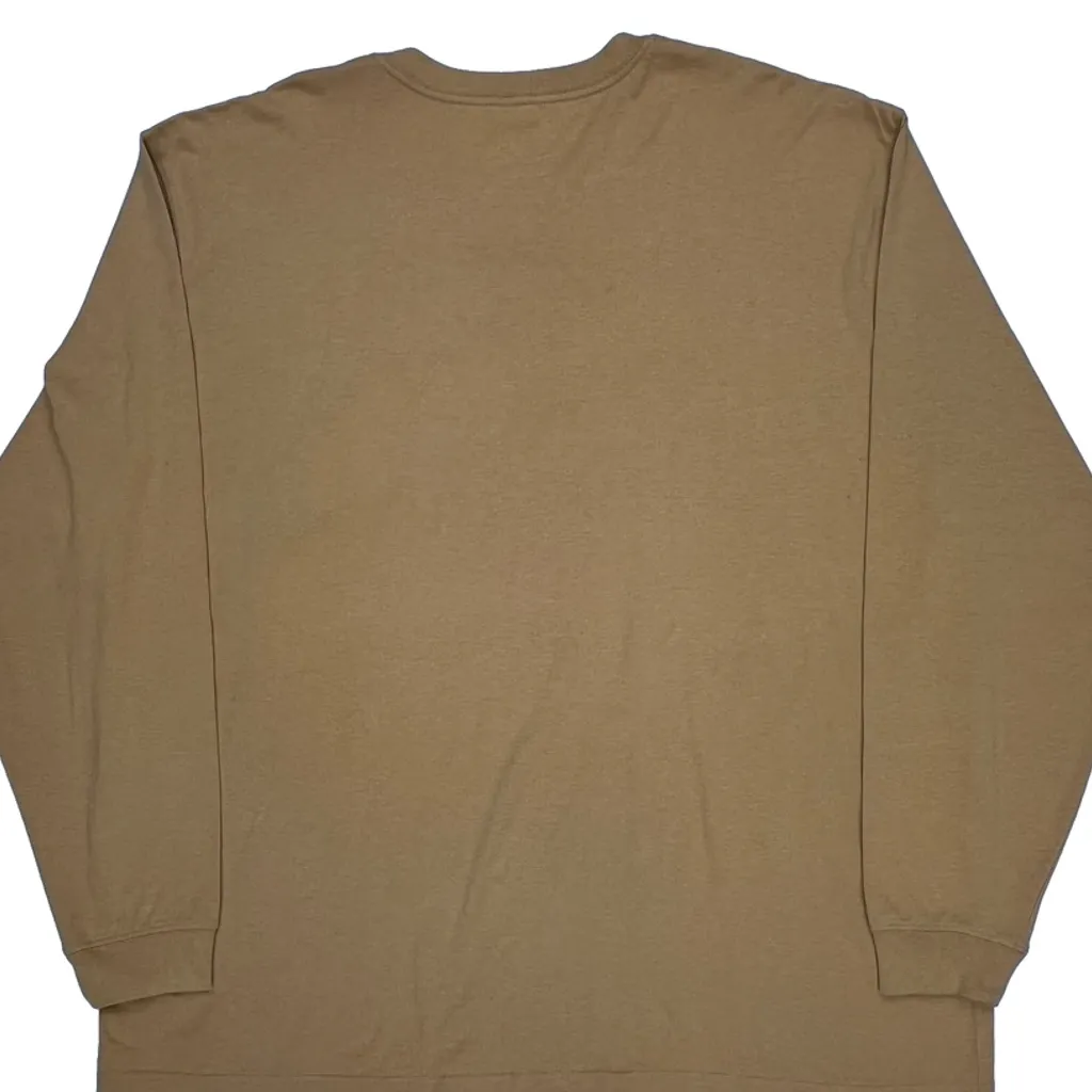 Carhartt Long Sleeve T-Shirt - 2XL Brown Cotton - Image 6