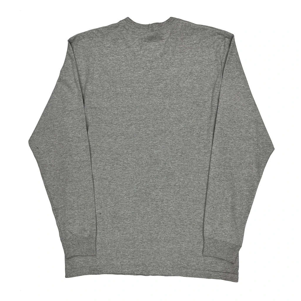 Carhartt Long Sleeve T-Shirt - Large Gray Cotton - Image 2