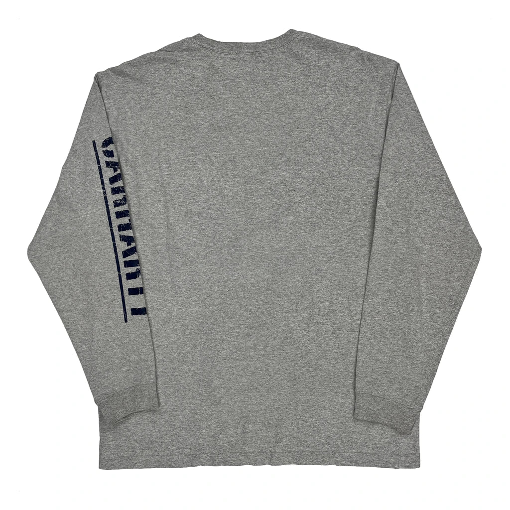 Carhartt Long Sleeve T-Shirt - Large Gray Cotton - Image 2