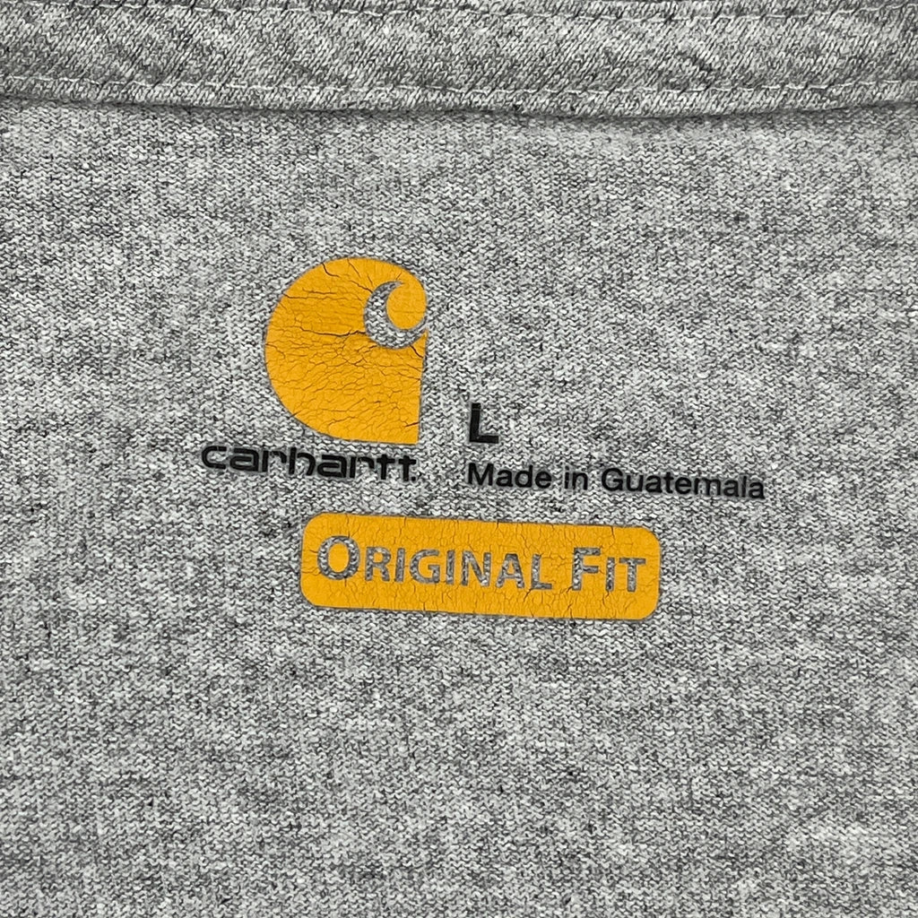 Carhartt Long Sleeve T-Shirt - Large Gray Cotton - Image 3
