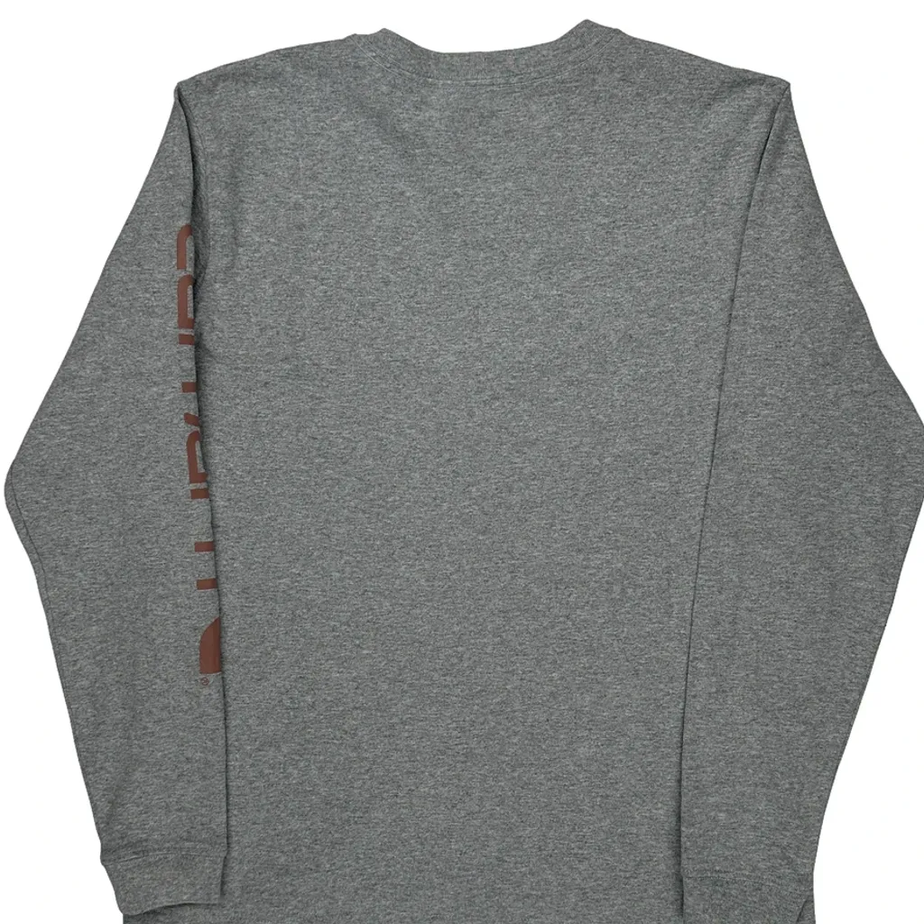 Carhartt Long Sleeve T-Shirt - Medium Gray Cotton - Image 6