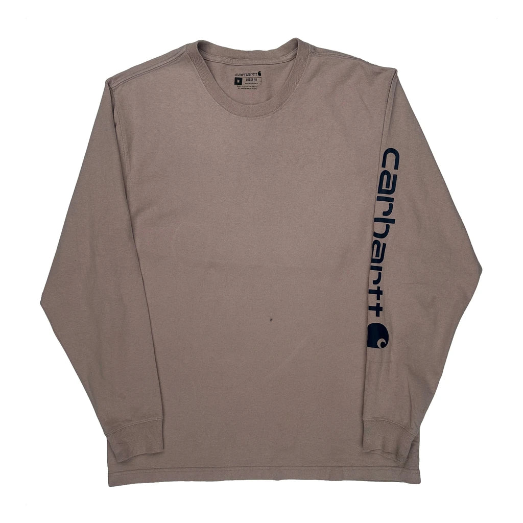 Carhartt Long Sleeve T-Shirt - Medium Gray Cotton