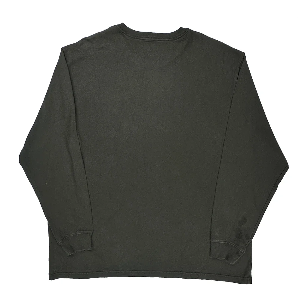 Carhartt Long Sleeve T-Shirt - 2XL Gray Cotton - Image 2