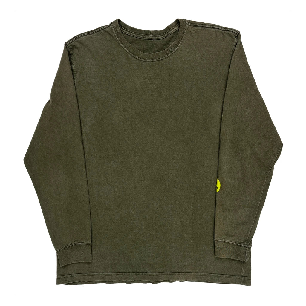 Carhartt Long Sleeve T-Shirt - Large Green Cotton
