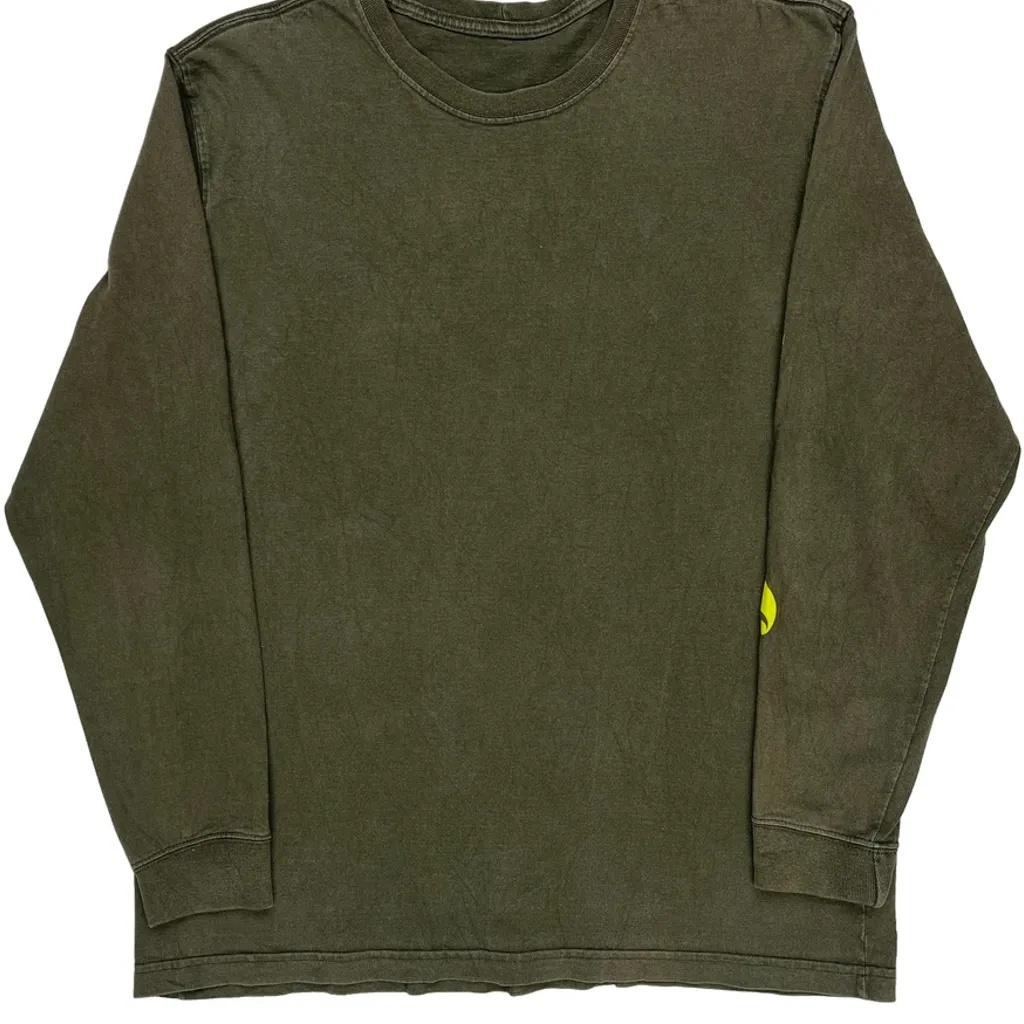 Carhartt Long Sleeve T-Shirt - Large Green Cotton - Image 4
