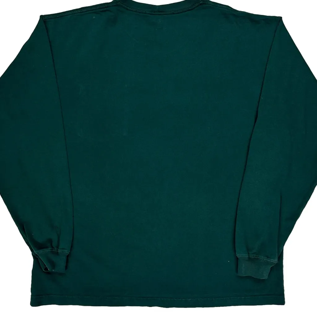 Carhartt Long Sleeve T-Shirt - Large Green Cotton - Image 7