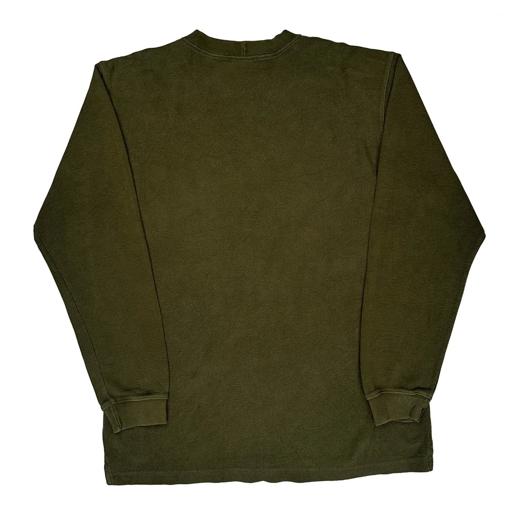 Carhartt Long Sleeve T-Shirt - Medium Green Cotton - Image 2