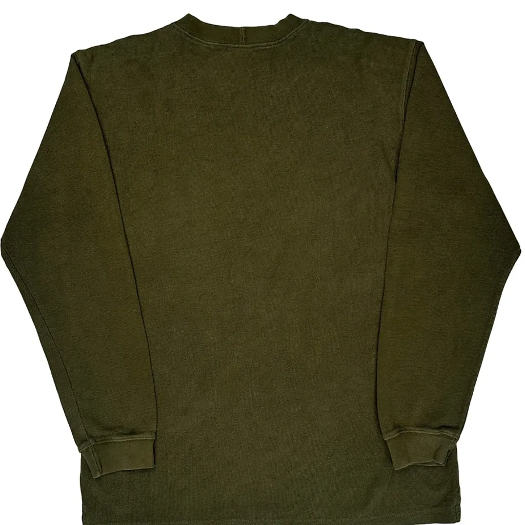 Carhartt Long Sleeve T-Shirt - Medium Green Cotton - Image 6