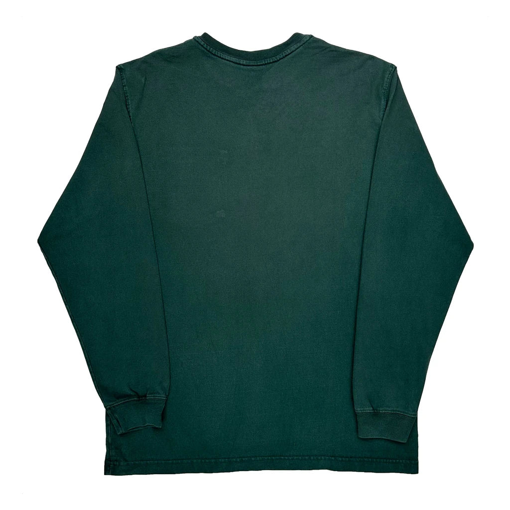 Carhartt Long Sleeve T-Shirt - Medium Green Cotton - Image 2
