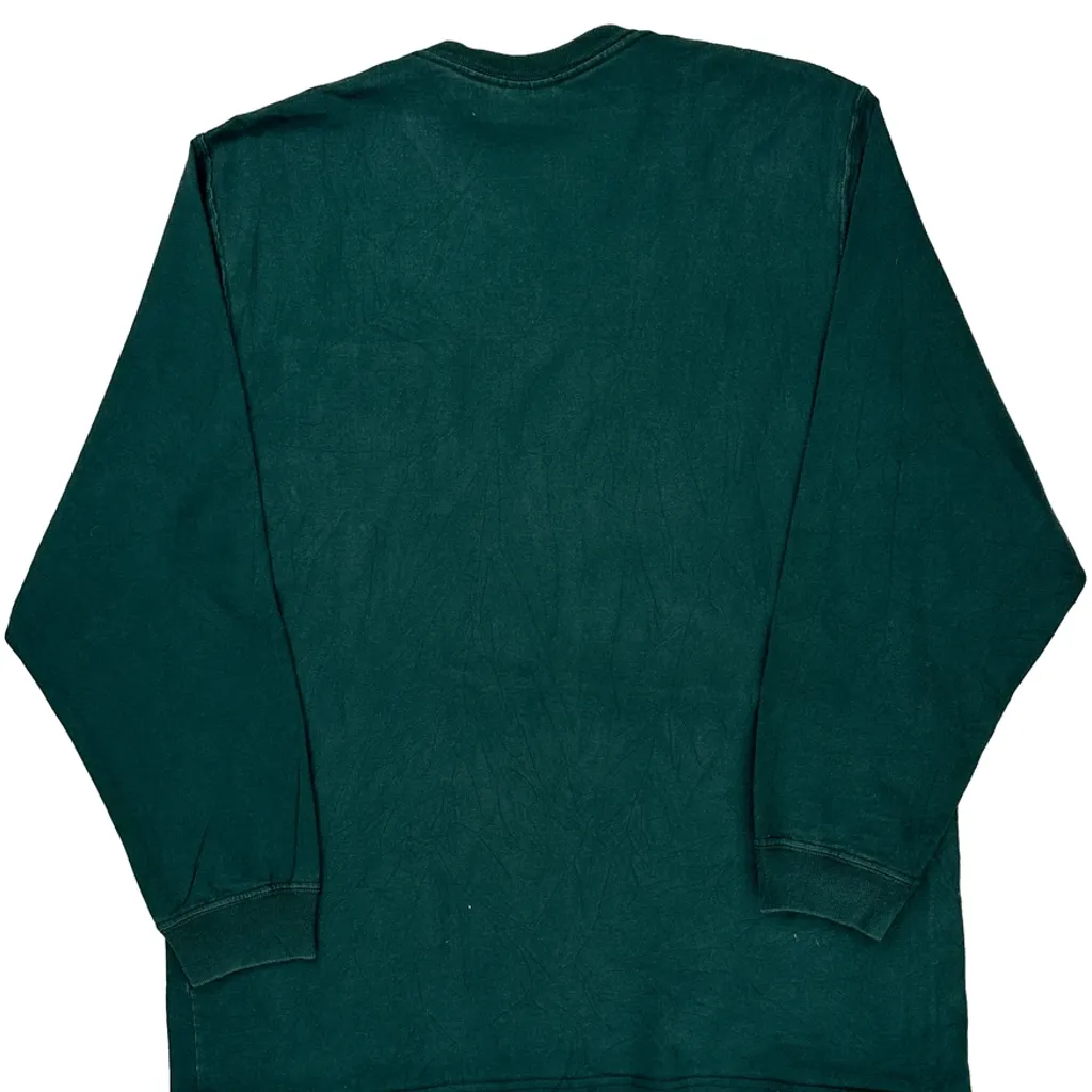 Carhartt Long Sleeve T-Shirt - Medium Green Cotton - Image 6