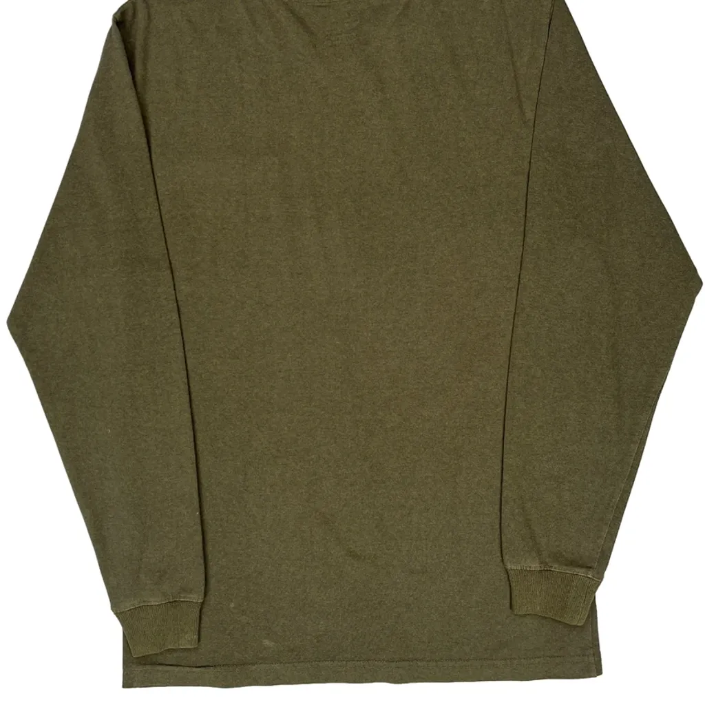 Carhartt Long Sleeve T-Shirt - Small Green Cotton - Image 7