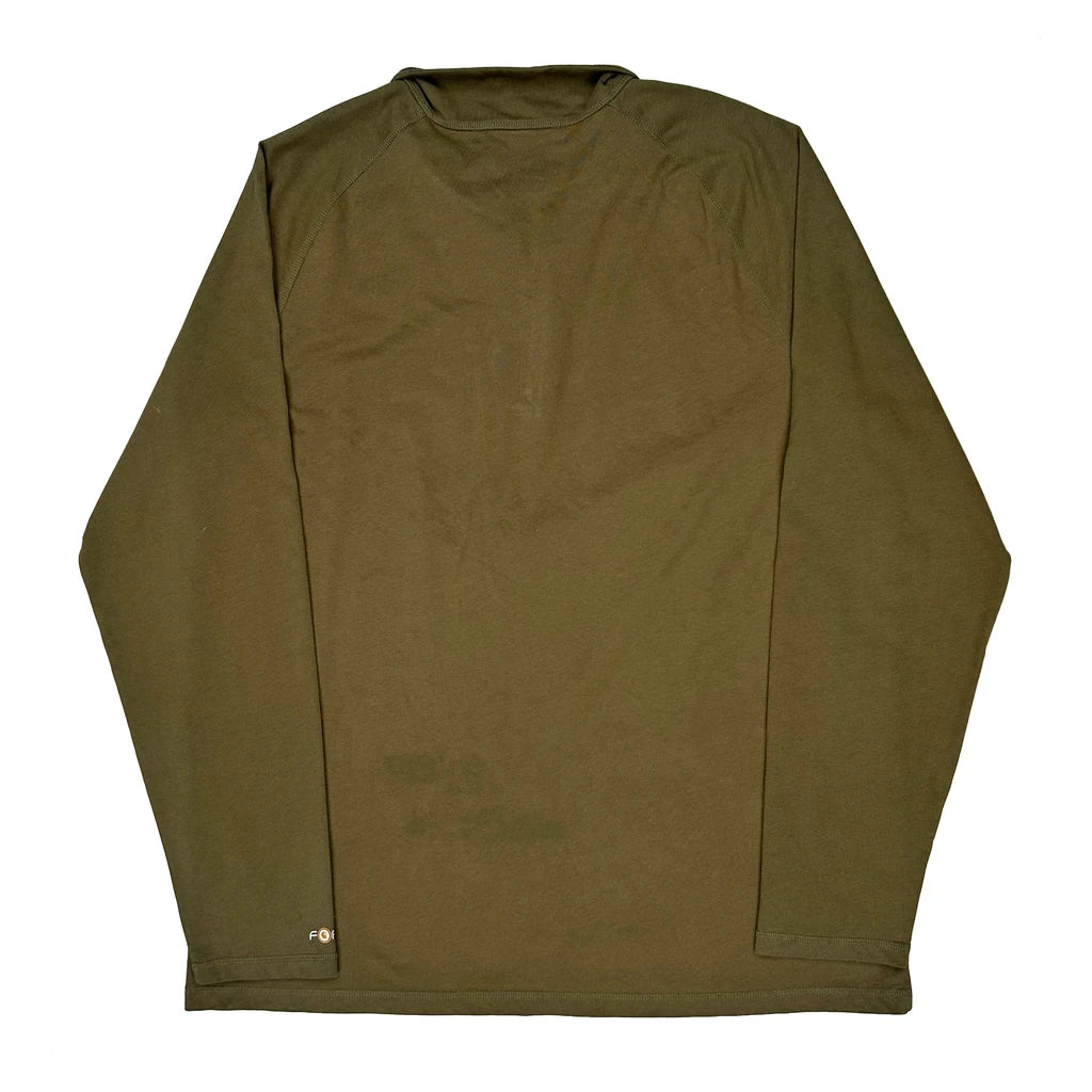 Carhartt Long Sleeve T-Shirt - XL Green Cotton - Image 2
