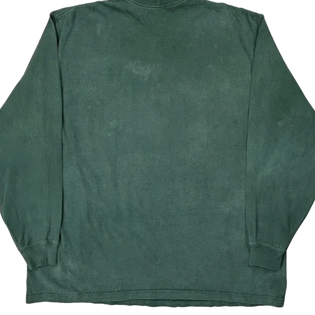 Carhartt Long Sleeve T-Shirt - 2XL Green Cotton - Image 6