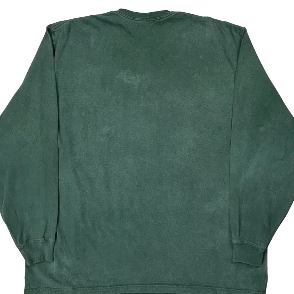 Carhartt Long Sleeve T-Shirt - 2XL Green Cotton - Image 7