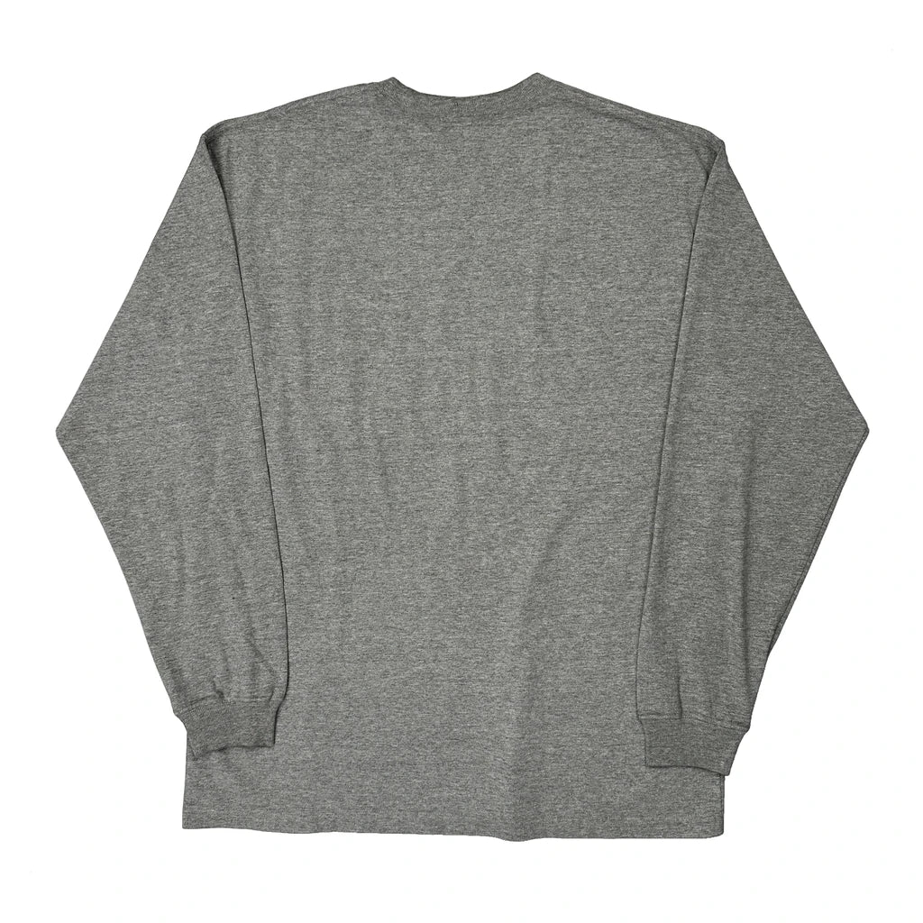 Carhartt Long Sleeve T-Shirt - Large Grey Cotton - Image 2