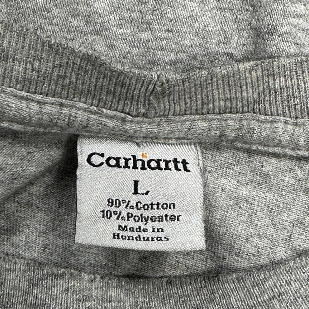 Carhartt Long Sleeve T-Shirt - Large Grey Cotton - Image 3