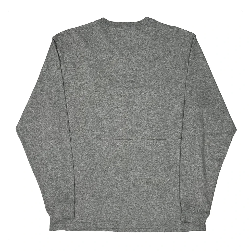 Carhartt Long Sleeve T-Shirt - Medium Grey Cotton - Image 2