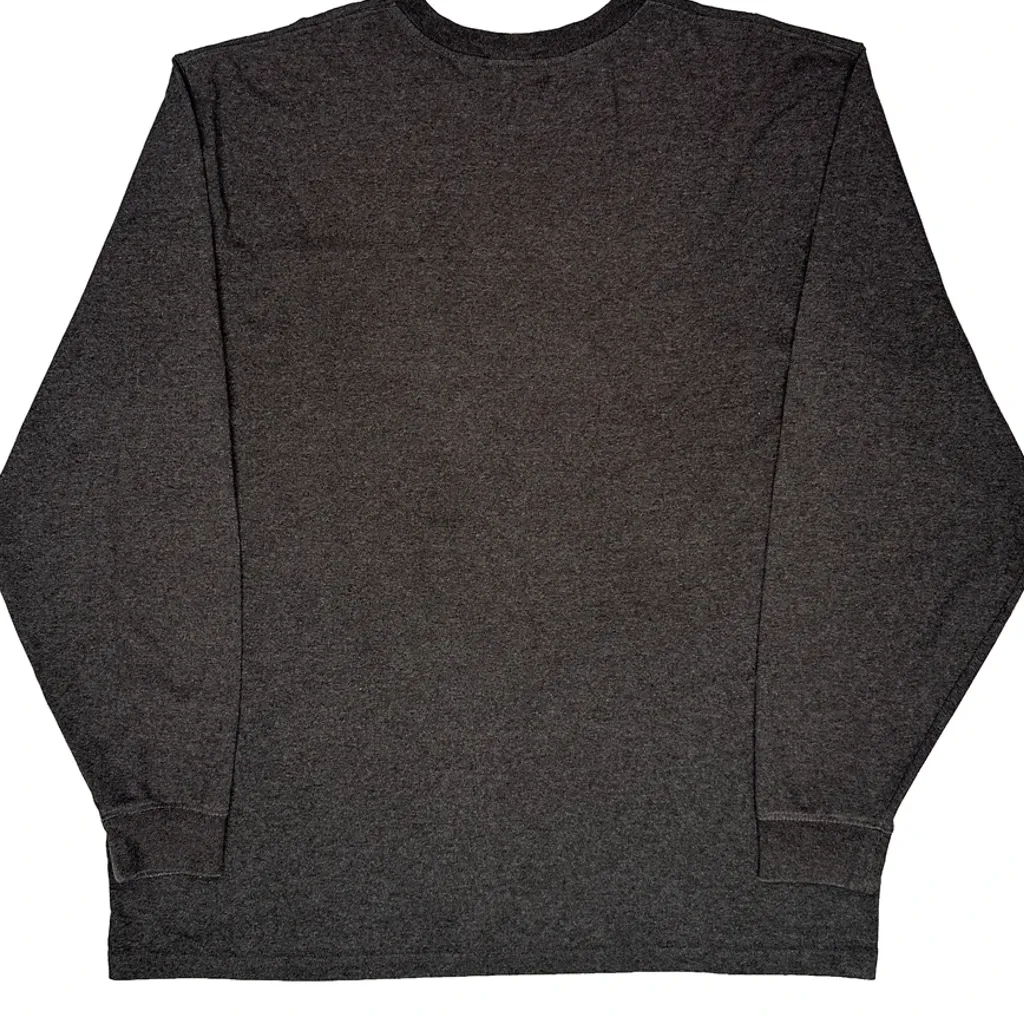 Carhartt Long Sleeve T-Shirt - XL Grey Cotton - Image 7