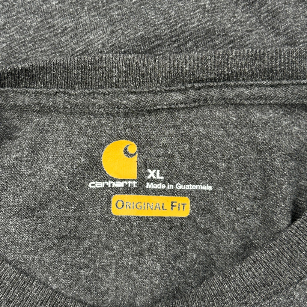 Carhartt Long Sleeve T-Shirt - XL Grey Cotton - Image 3