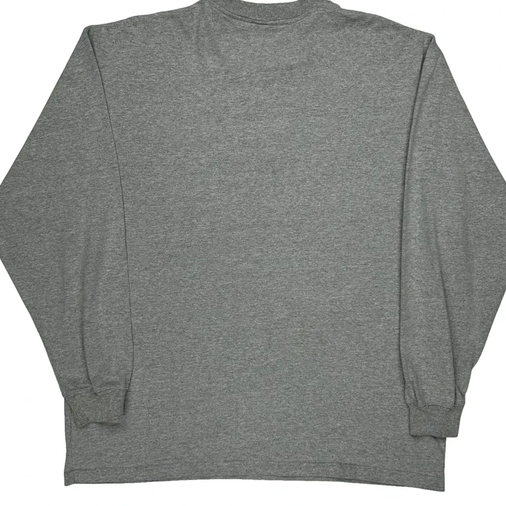 Carhartt Long Sleeve T-Shirt - XL Grey Cotton Blend - Image 7