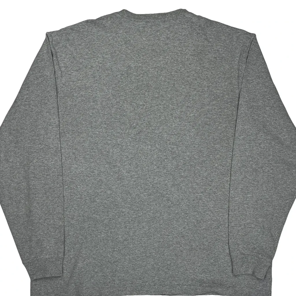 Carhartt Long Sleeve T-Shirt - XL Grey Cotton Blend - Image 7