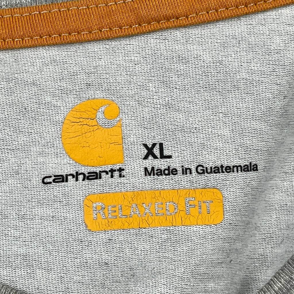 Carhartt Long Sleeve T-Shirt - XL Grey Cotton Blend - Image 3