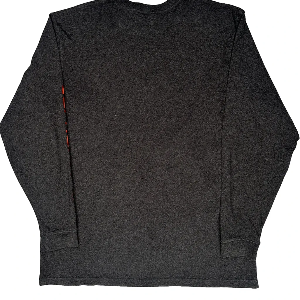 Carhartt Tall Long Sleeve T-Shirt - XL Grey Cotton - Image 6