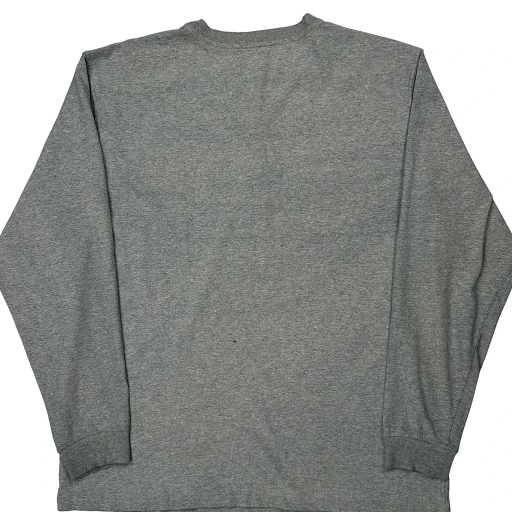 Carhartt Henley Long Sleeve T-Shirt - XL Grey Cotton - Image 5