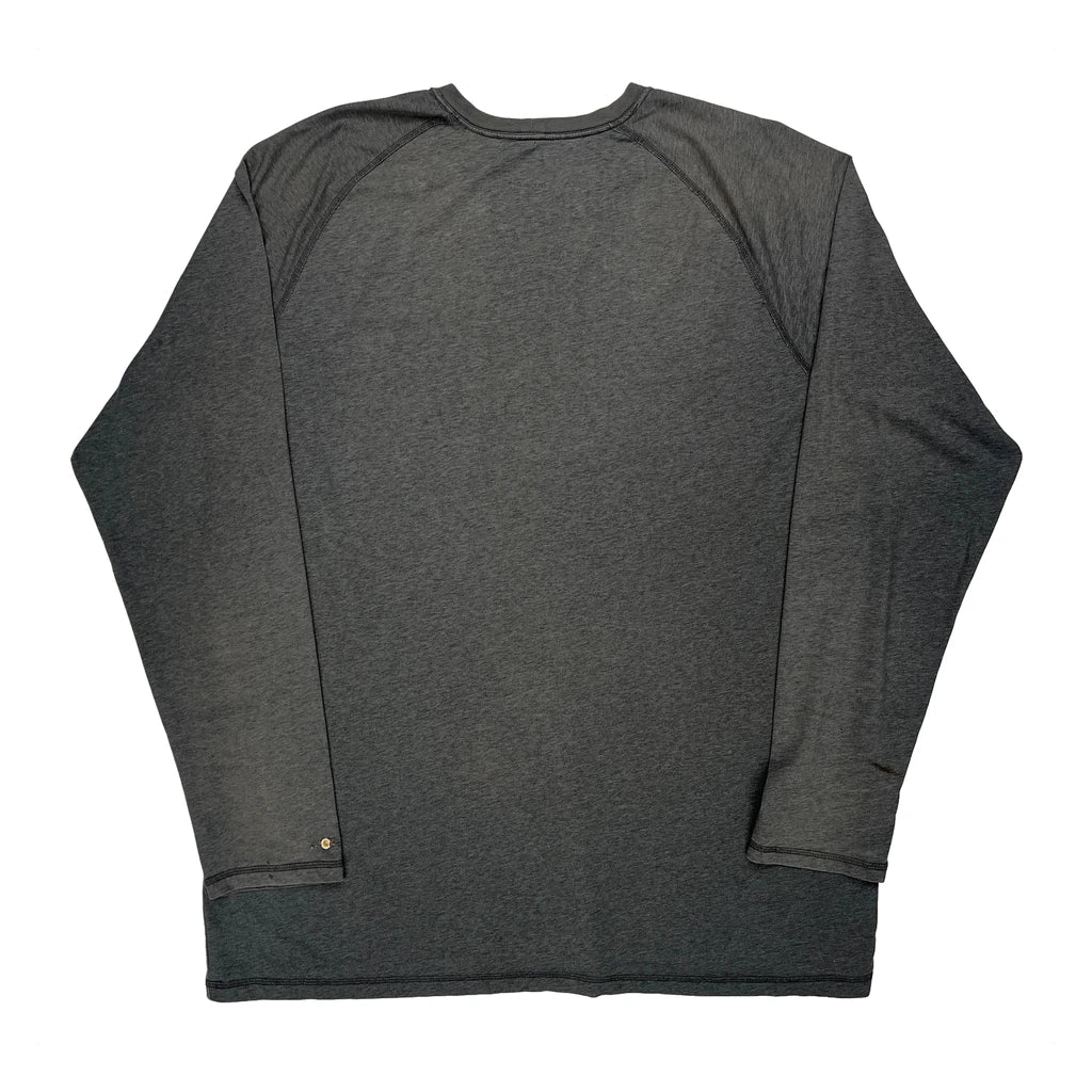 Carhartt Long Sleeve T-Shirt - XL Grey Polyester - Image 2