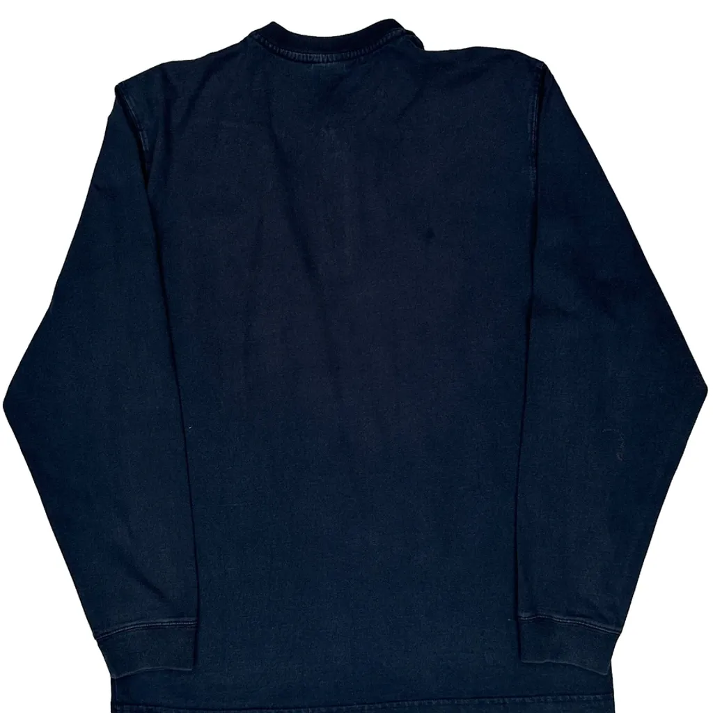 Carhartt Long Sleeve T-Shirt - Medium Navy Cotton - Image 6