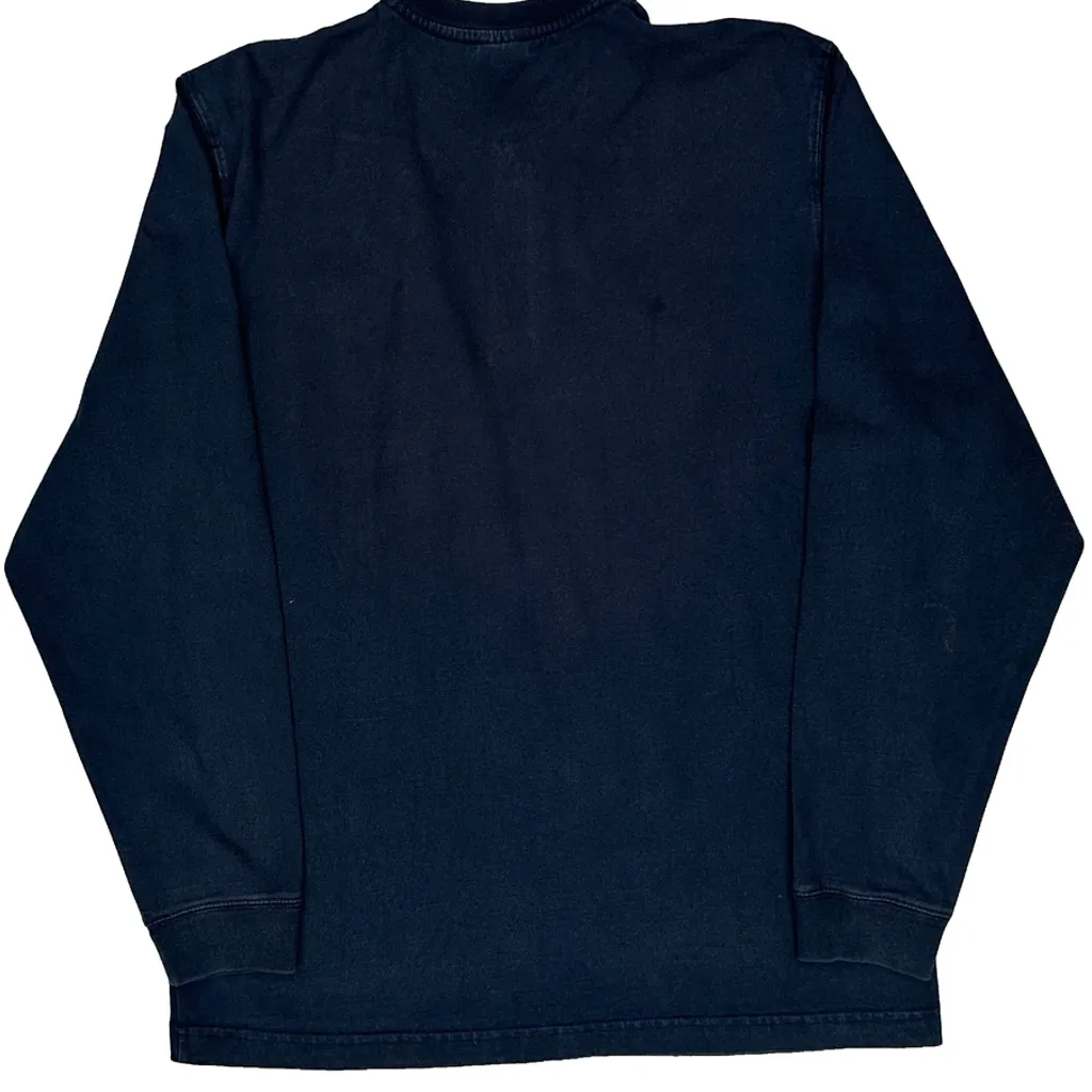 Carhartt Long Sleeve T-Shirt - Medium Navy Cotton - Image 7