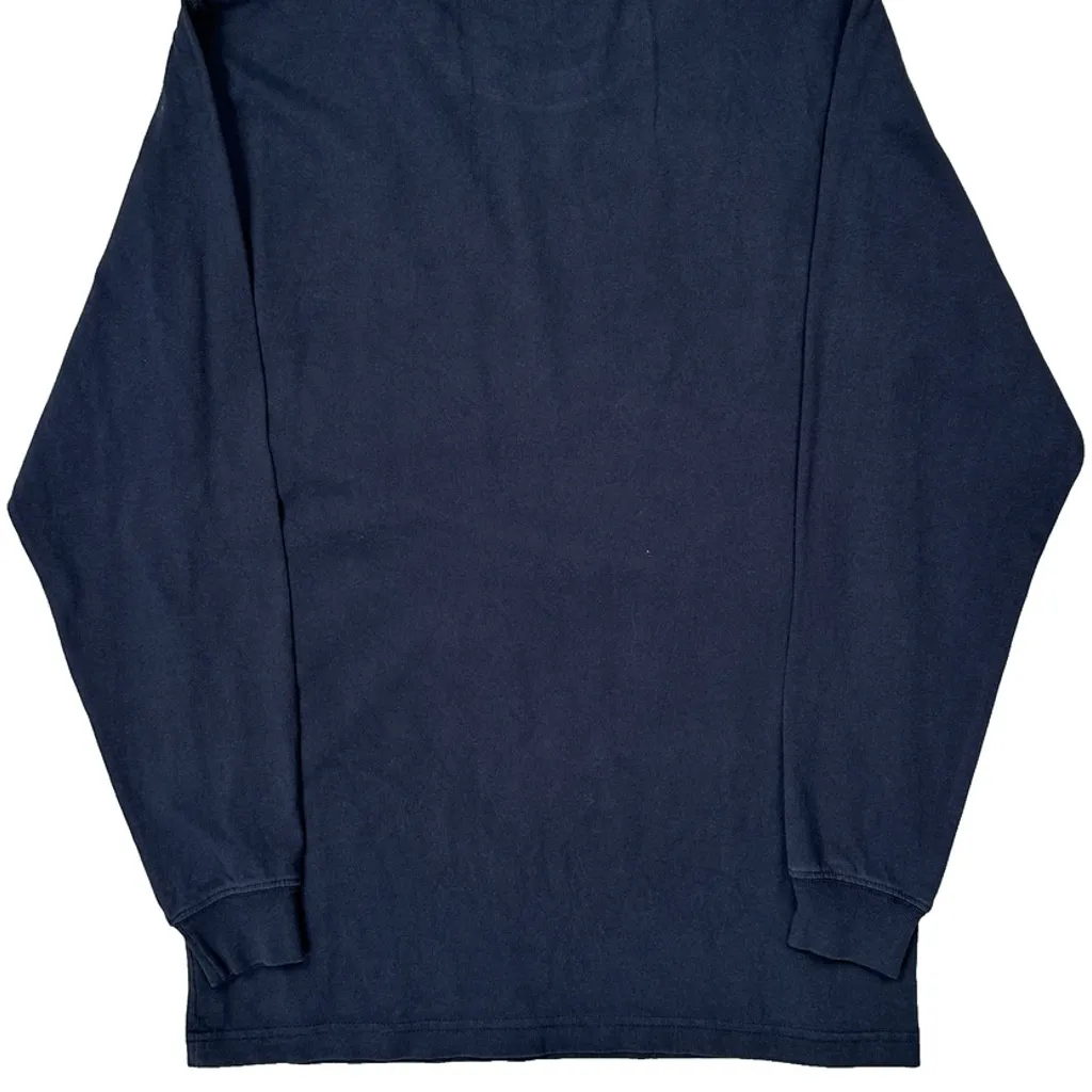Carhartt Long Sleeve T-Shirt - Small Navy Cotton - Image 7