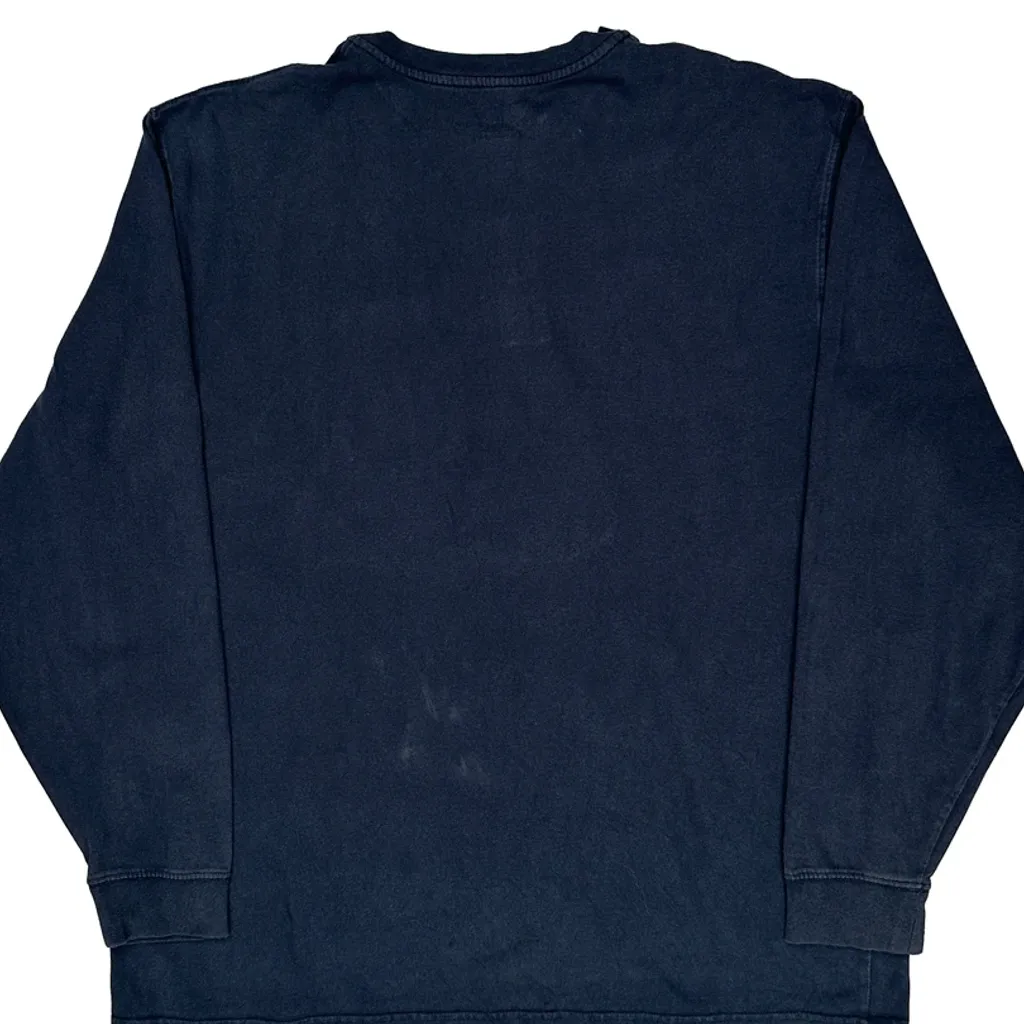 Carhartt Long Sleeve T-Shirt - XL Navy Cotton - Image 7