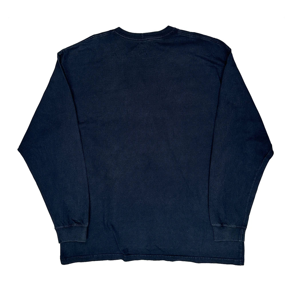 Carhartt Long Sleeve T-Shirt - XL Navy Cotton - Image 2