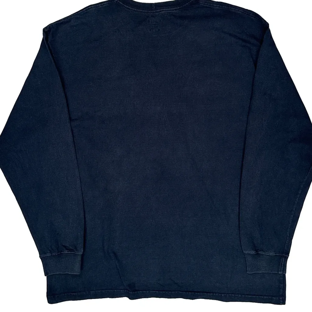 Carhartt Long Sleeve T-Shirt - XL Navy Cotton - Image 6