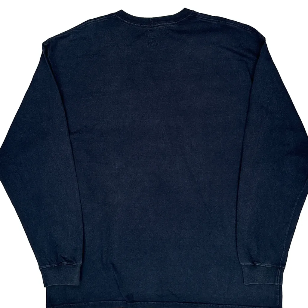 Carhartt Long Sleeve T-Shirt - XL Navy Cotton - Image 7