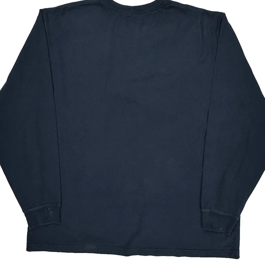 Carhartt Long Sleeve T-Shirt - XL Navy Cotton - Image 6