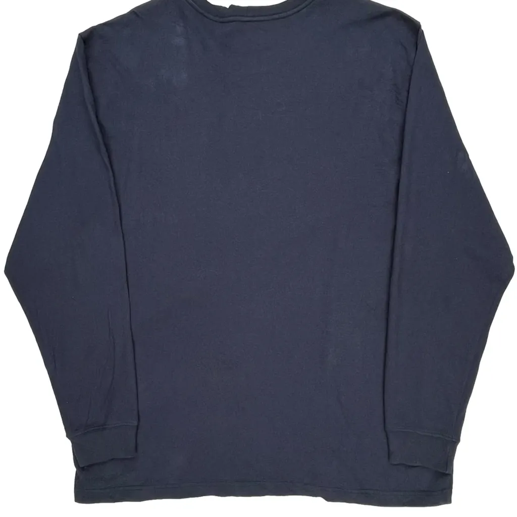 Carhartt Long Sleeve T-Shirt - XL Navy Cotton - Image 6