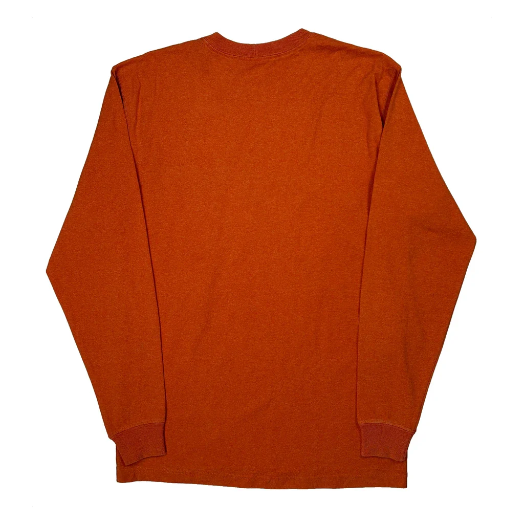 Carhartt Long Sleeve T-Shirt - No Size Orange Cotton - Image 2