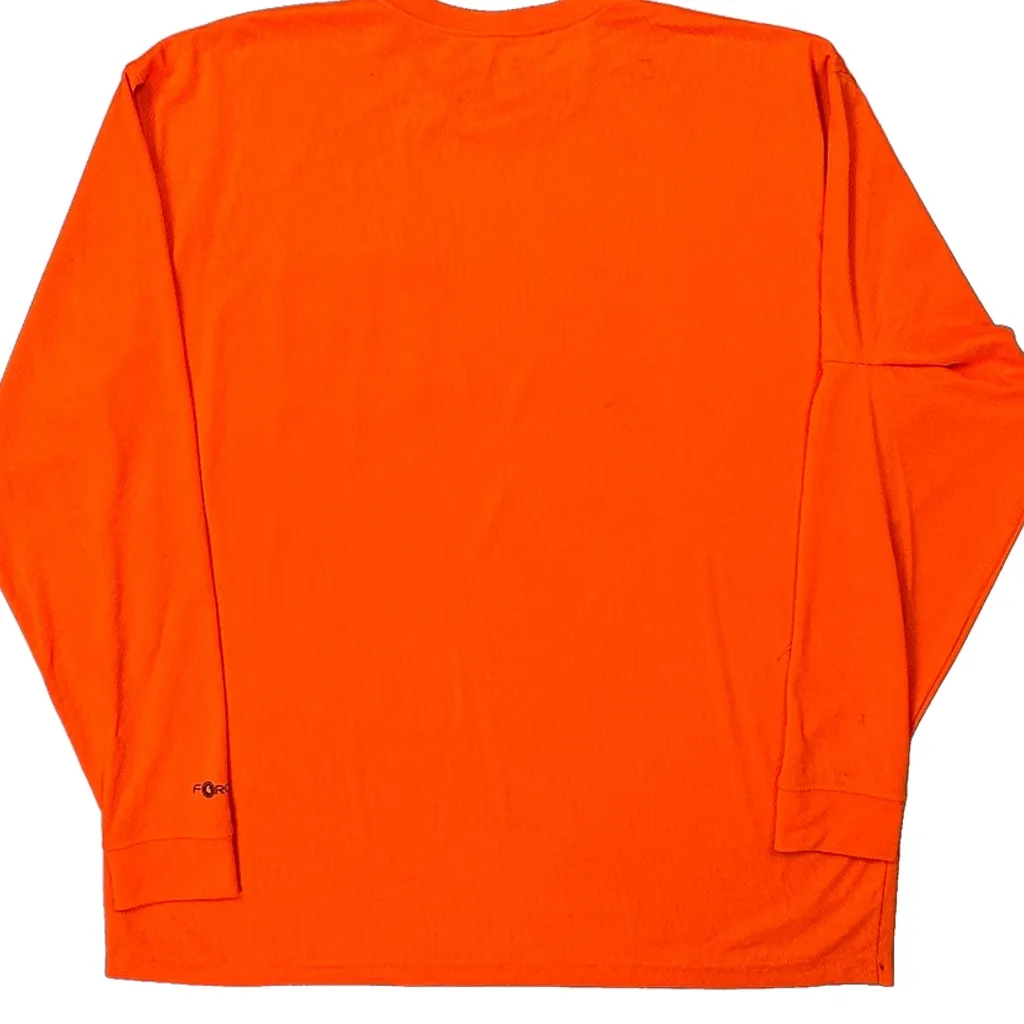 Carhartt Tall Long Sleeve T-Shirt - XL Orange Polyester - Image 6